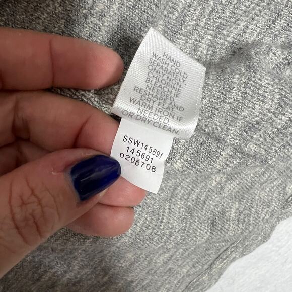 J Jill Open Front Sweater Drape Layering Cardigan Gray Womens XL - Picture 7 of 7